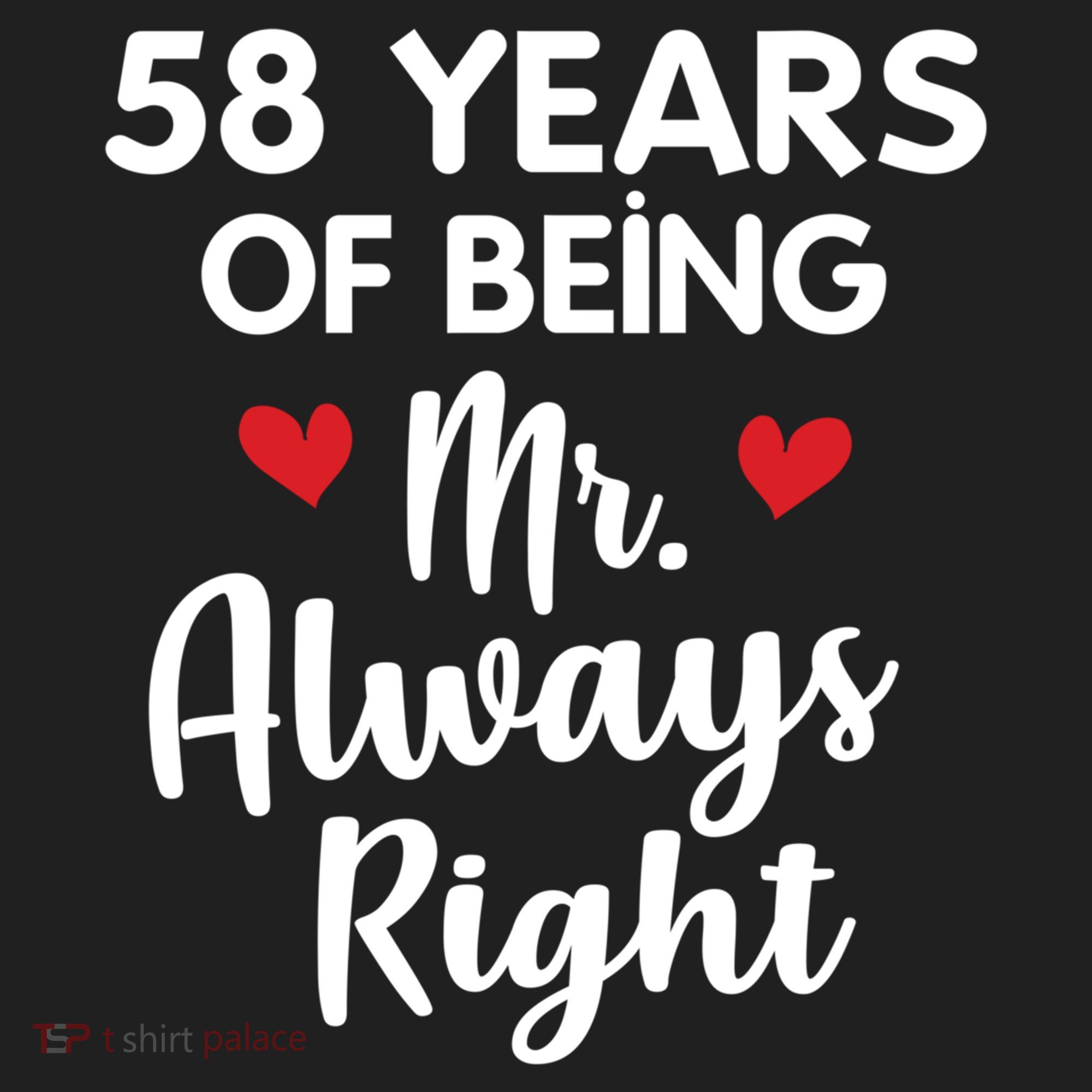 Mr Always Right 58th Wedding Anniversary Gift For Husband Gift Beanie