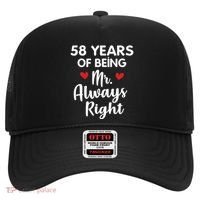 Mr Always Right 58th Wedding Anniversary Gift For Husband Gift Hat thumb 0