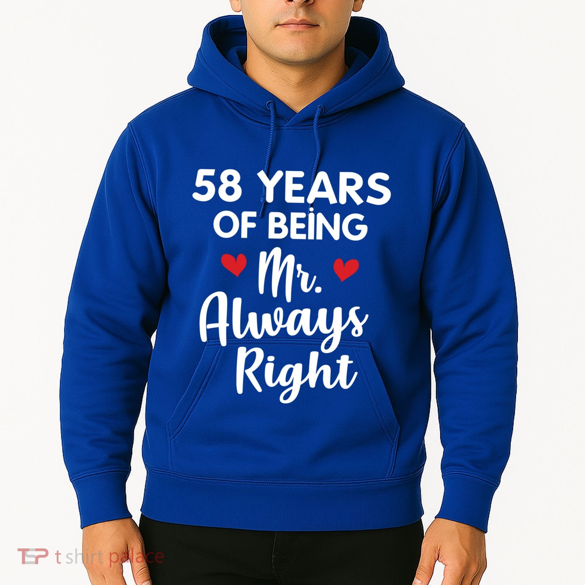 Mr Always Right 58th Wedding Anniversary Gift For Husband Gift Hoodie