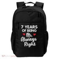 Mr Always Right 7th Wedding Anniversary Gift For Husband Cool Gift Backpack thumb 0