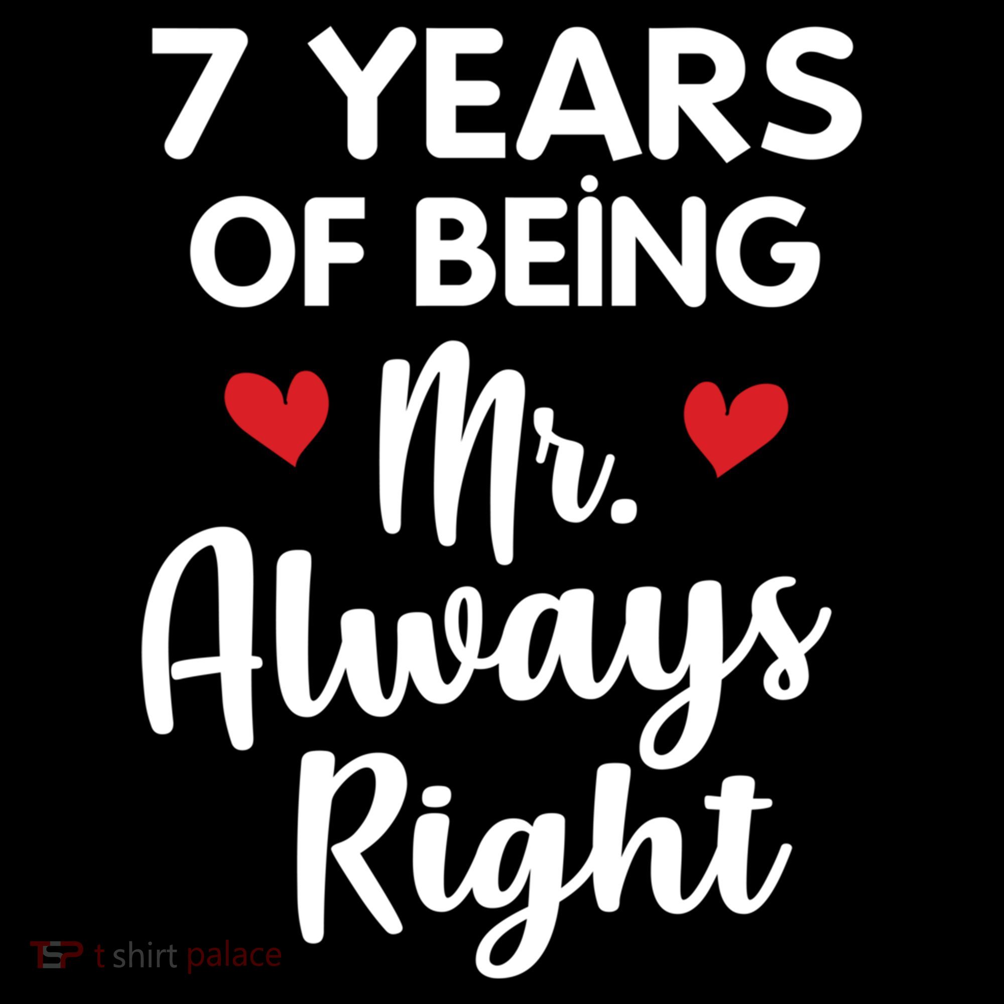 Mr Always Right 7th Wedding Anniversary Gift For Husband Cool Gift Coffee Mug