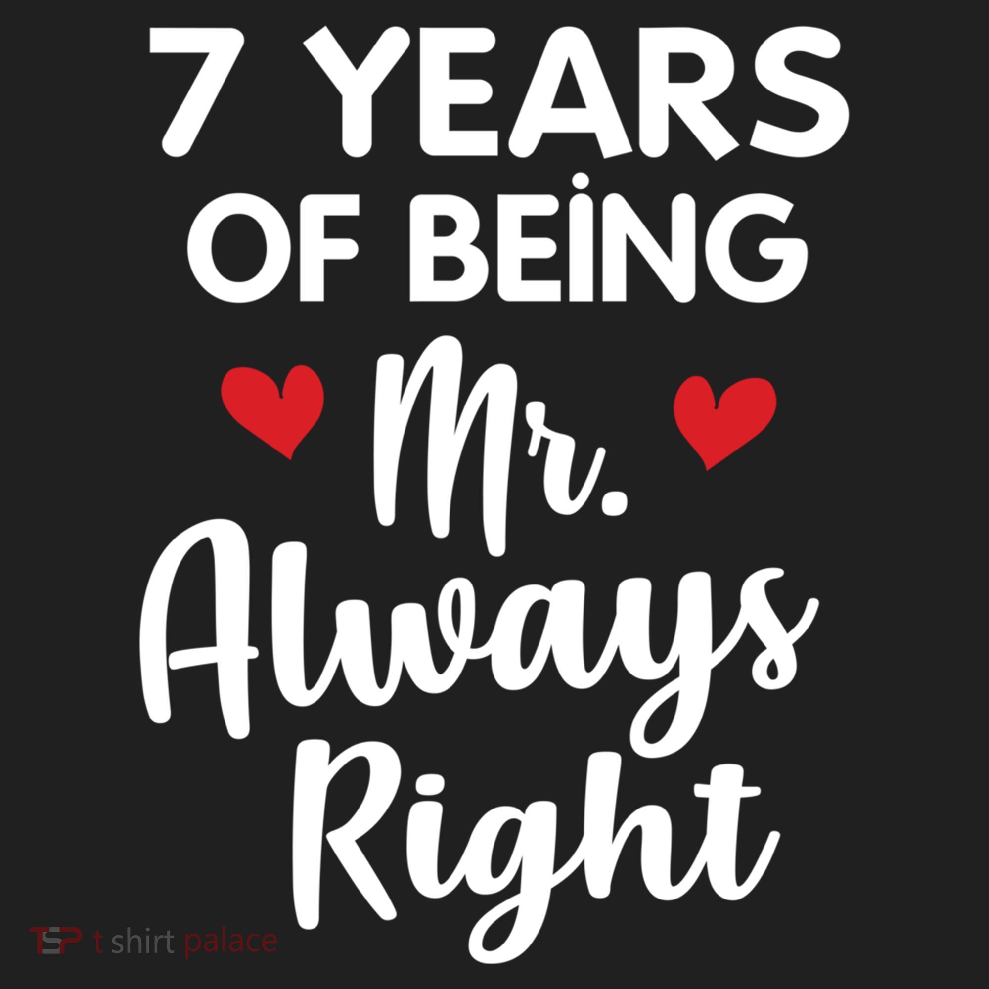 Mr Always Right 7th Wedding Anniversary Gift For Husband Cool Gift Golf Towel