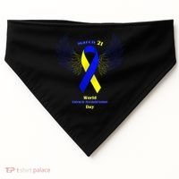 March 21 World Down Syndrome Day USA-Made Doggie Bandana thumb 0