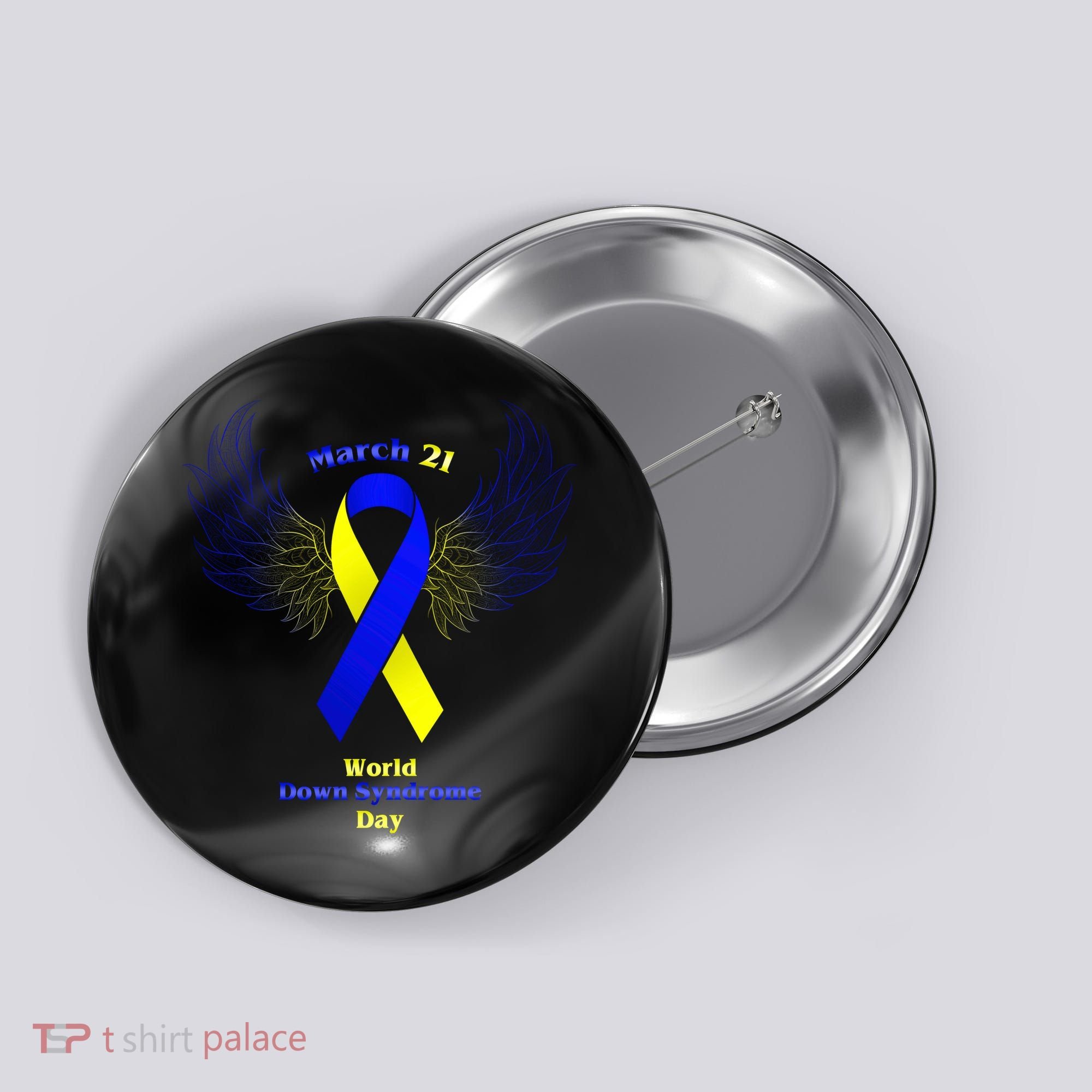 March 21 World Down Syndrome Day Button