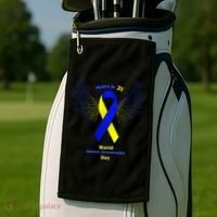 March 21 World Down Syndrome Day Golf Towel thumb 2