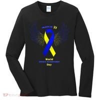 March 21 World Down Syndrome Day Women's Long Sleeve Shirt thumb 0