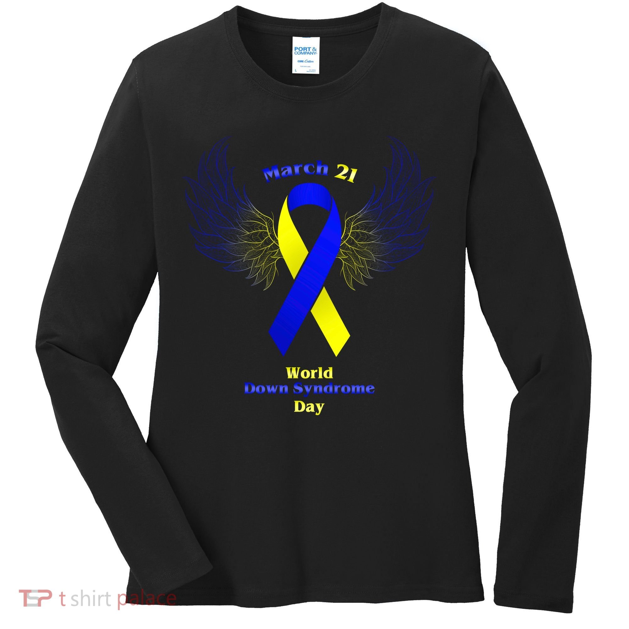 March 21 World Down Syndrome Day Women's Long Sleeve Shirt