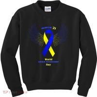 March 21 World Down Syndrome Day Kids Sweatshirt thumb 0