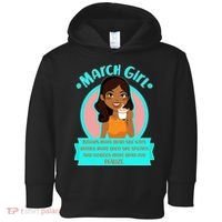 March Birthday Girl Knows More Than You Realize Toddler Hoodie thumb 0