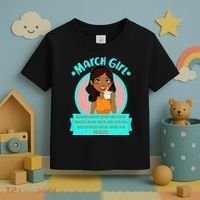 March Birthday Girl Knows More Than You Realize Toddler T-Shirt thumb 3