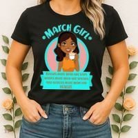 March Birthday Girl Knows More Than You Realize Women's T-Shirt thumb 2