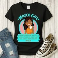 March Birthday Girl Knows More Than You Realize Women's T-Shirt thumb 3