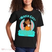 March Birthday Girl Knows More Than You Realize Kids T-Shirt thumb 2