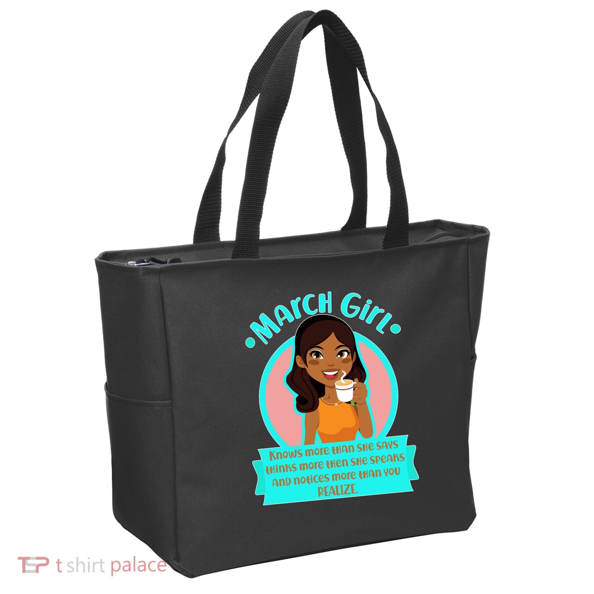 March Birthday Girl Knows More Than You Realize Tote Bag