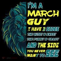 March Birthday Guy Has 3 Sides Sweet Funny Crazy  Coffee Mug thumb 5
