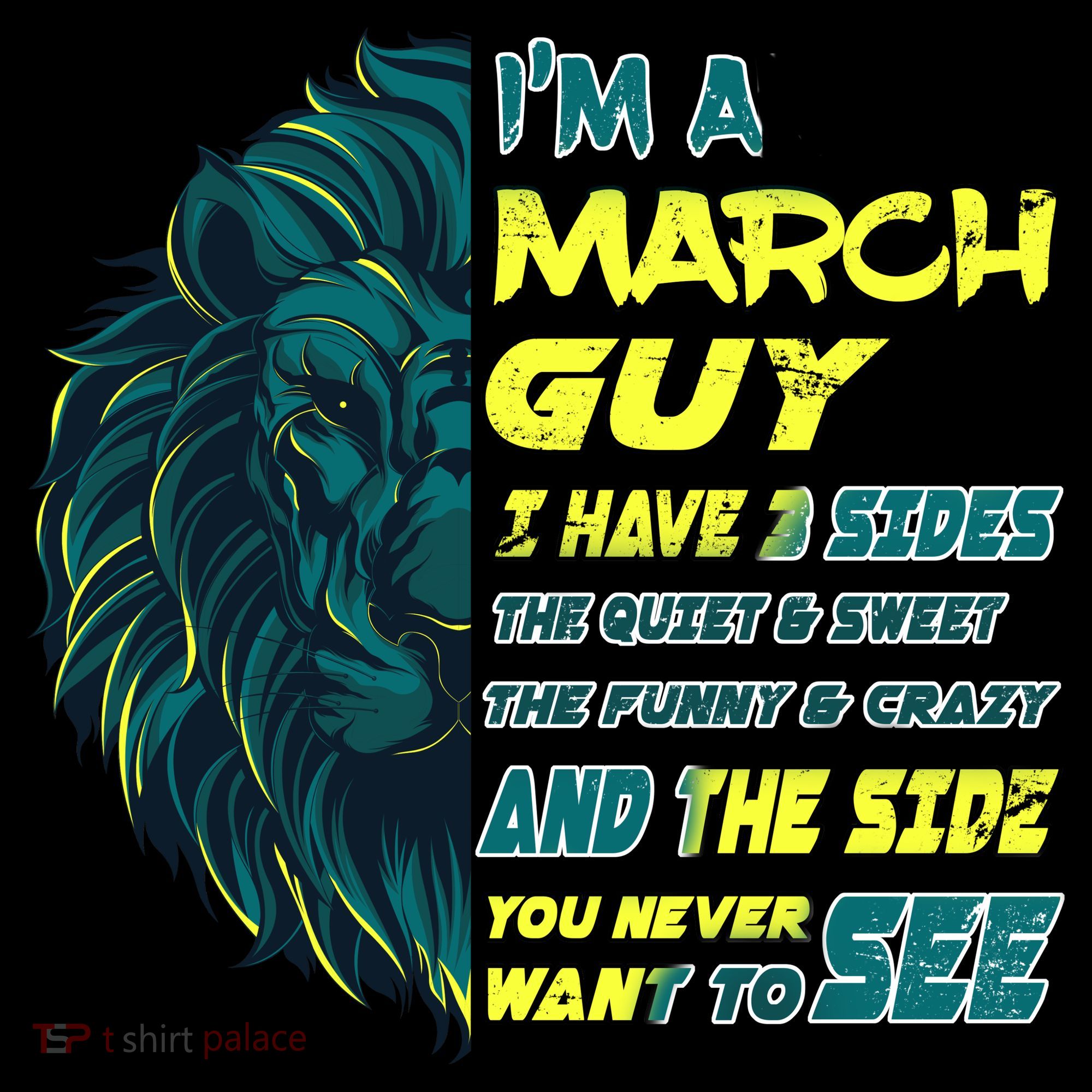 March Birthday Guy Has 3 Sides Sweet Funny Crazy  Coffee Mug
