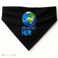 March For Science I'm With Her Earth Globe Scientists USA-Made Doggie Bandana thumb 0