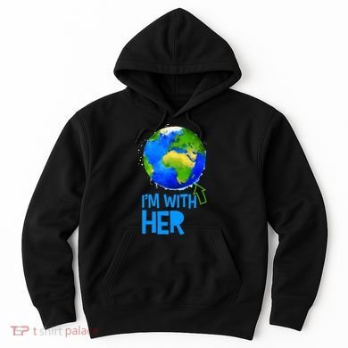 March For Science I'm With Her Earth Globe Scientists Hoodie