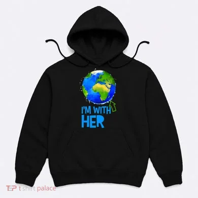 March For Science I'm With Her Earth Globe Scientists Hoodie