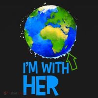 March For Science I'm With Her Earth Globe Scientists Hoodie thumb 2