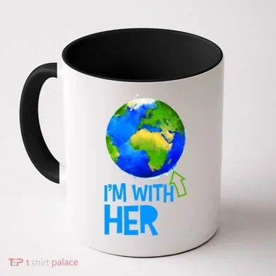 March For Science I'm With Her Earth Globe Scientists Coffee Mug