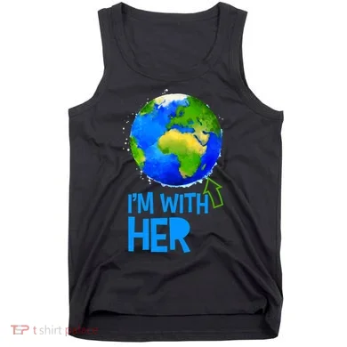 March For Science I'm With Her Earth Globe Scientists Tank Top