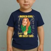March Girl Living My Best Life Toddler T-Shirt thumb 2