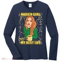 March Girl Living My Best Life Women's Long Sleeve Shirt thumb 0