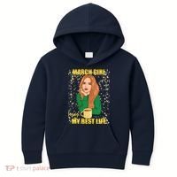 March Girl Living My Best Life Kids Hoodie thumb 0