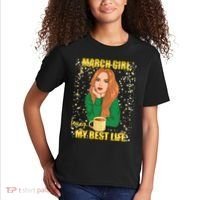 March Girl Living My Best Life Kids T-Shirt thumb 2