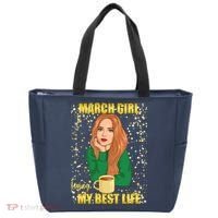 March Girl Living My Best Life Tote Bag thumb 0