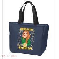 March Girl Living My Best Life Tote Bag thumb 3