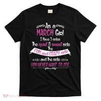 March Girl Sweet But Crazy Funny Birthday T-Shirt thumb 0