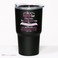 March Girl Sweet But Crazy Funny Birthday Tumbler thumb 0