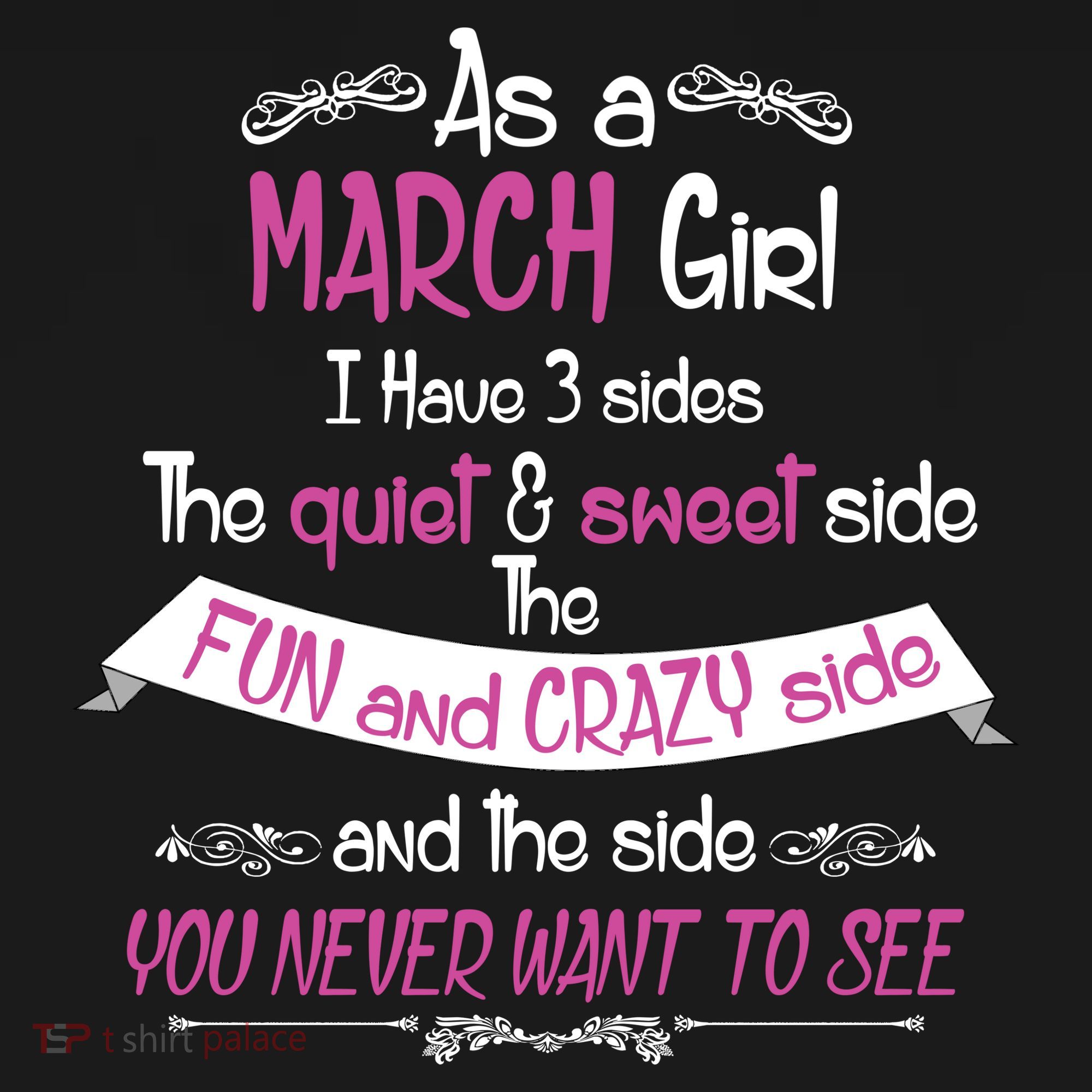 March Girl Sweet But Crazy Funny Birthday Women's Tank Top