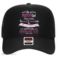 March Girl Sweet But Crazy Funny Birthday Hat thumb 0