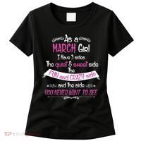 March Girl Sweet But Crazy Funny Birthday Women's T-Shirt thumb 0
