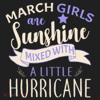 March Girls Are Sunshine Mixed With Hurricane Beanie thumb 2