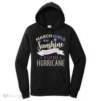 March Girls Are Sunshine Mixed With Hurricane Women's Hoodie thumb 0