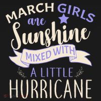 March Girls Are Sunshine Mixed With Hurricane Mousepad thumb 1