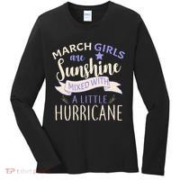 March Girls Are Sunshine Mixed With Hurricane Women's Long Sleeve Shirt thumb 0