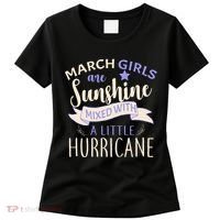 March Girls Are Sunshine Mixed With Hurricane Women's T-Shirt thumb 0