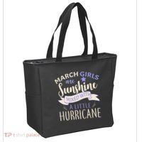 March Girls Are Sunshine Mixed With Hurricane Tote Bag thumb 2