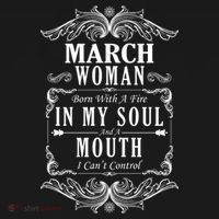 March Woman Funny Birthday Polo thumb 3