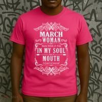 March Woman Funny Birthday T-Shirt thumb 3