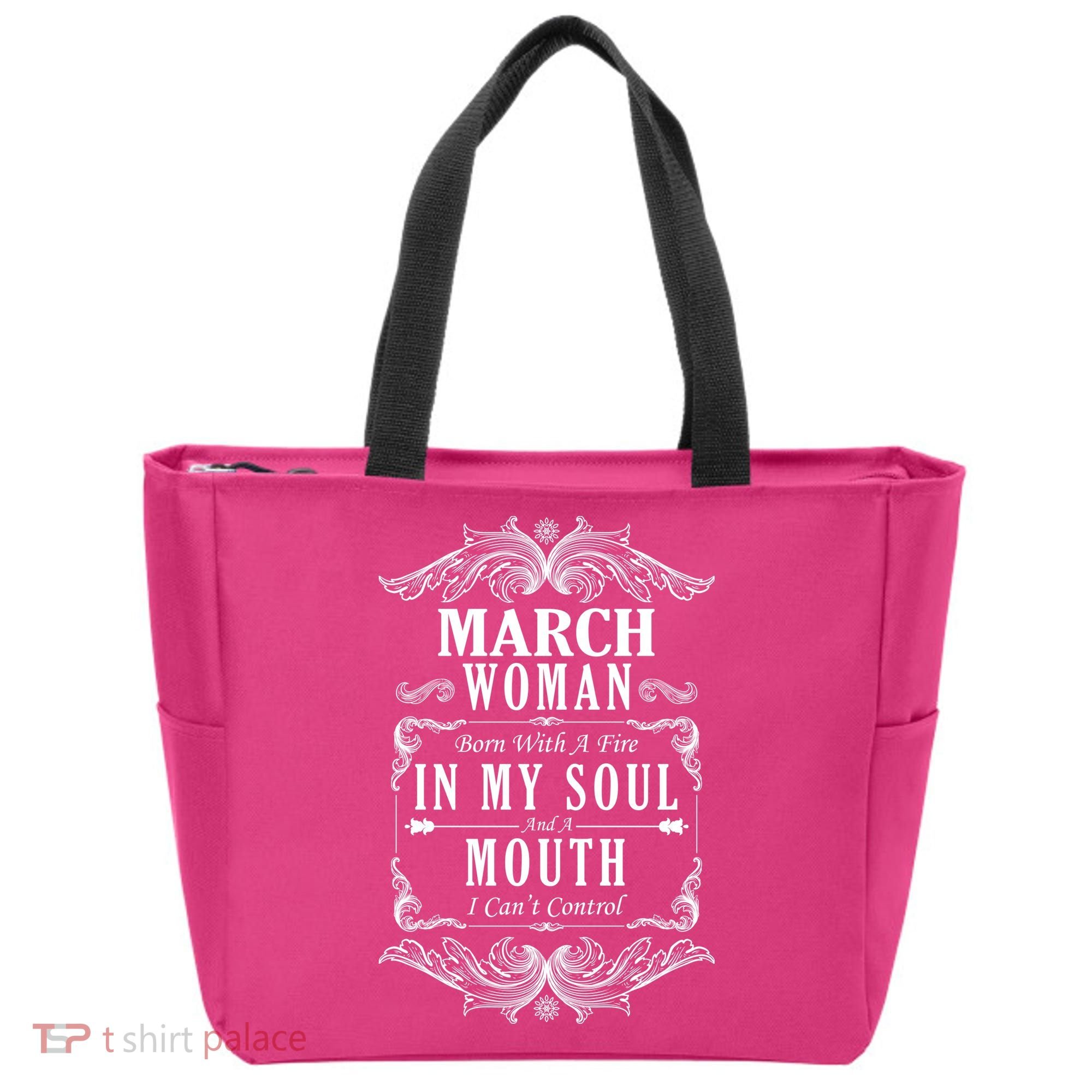 March Woman Funny Birthday Tote Bag