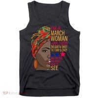 March Woman I Have 3 Sides You Never Want To See Tank Top thumb 0