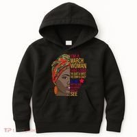 March Woman I Have 3 Sides You Never Want To See Kids Hoodie thumb 0