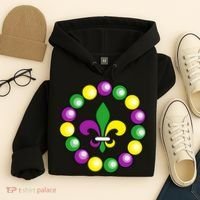 Mardi Gras Beads Hoodie thumb 4