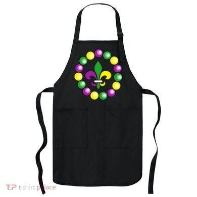 Mardi Gras Beads Apron
